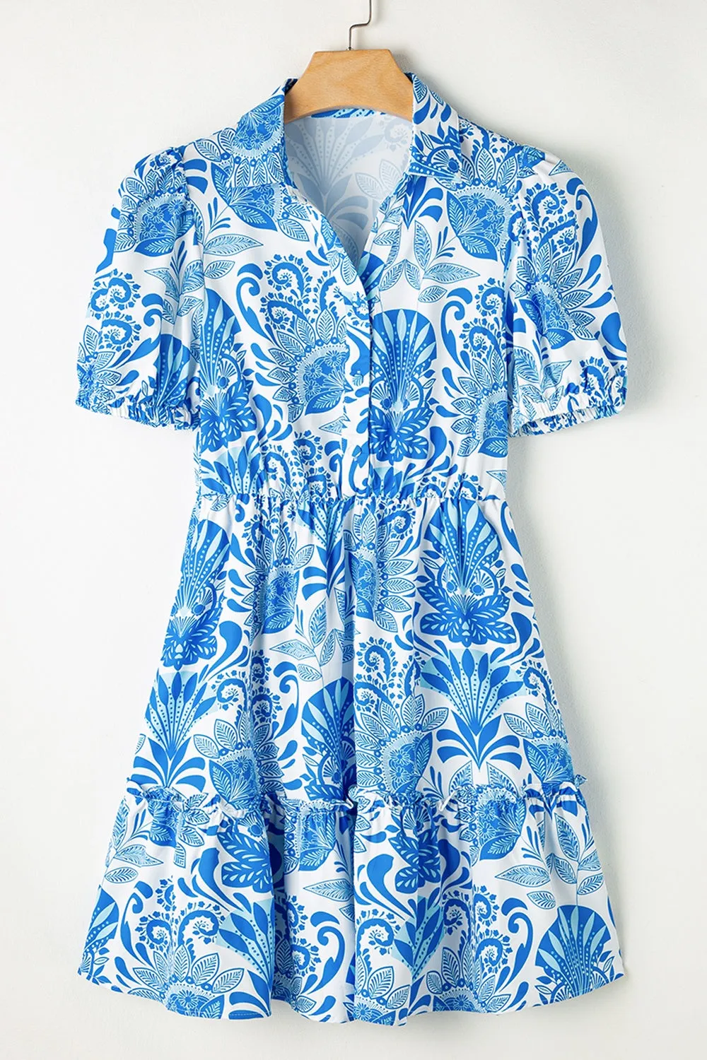 Tiered Printed Short Sleeve Mini Dress sold by Charming Charlie product image thumbnail 2