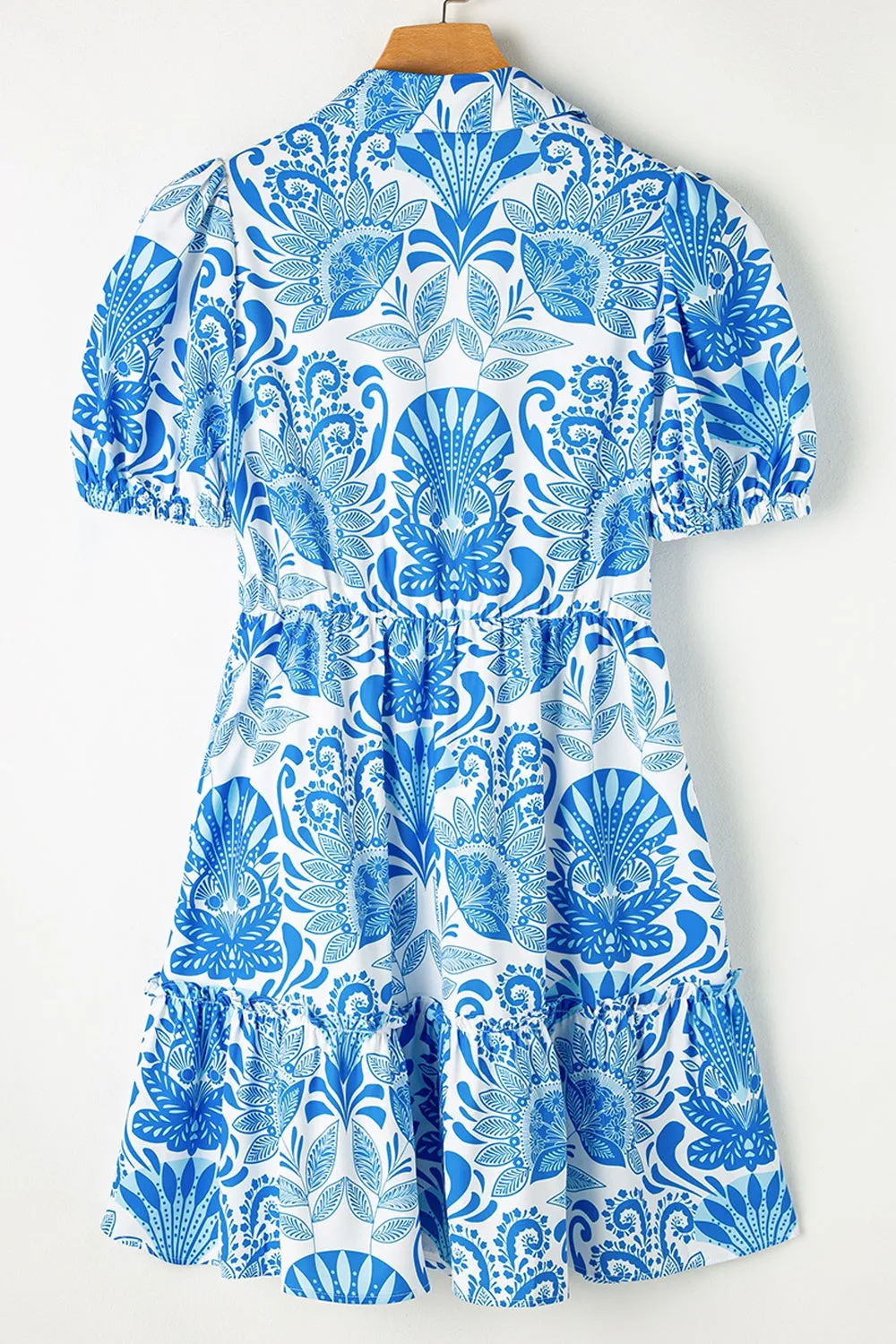 Tiered Printed Short Sleeve Mini Dress sold by Charming Charlie product image thumbnail 3