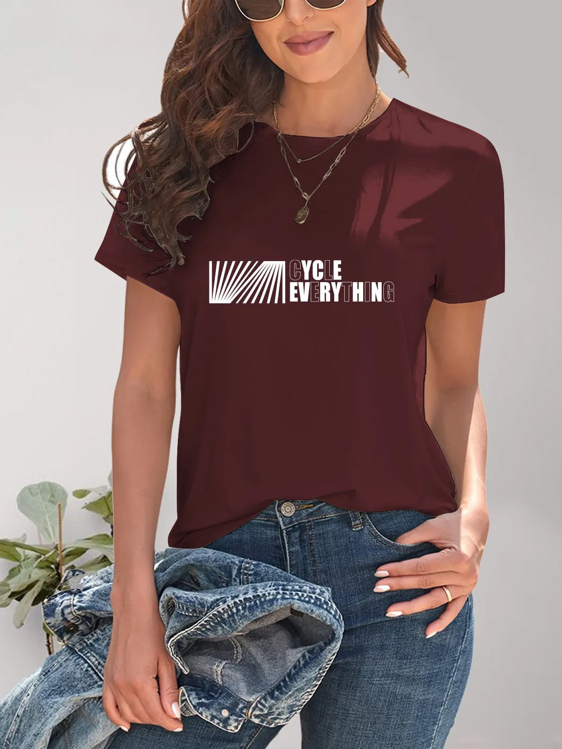 CYCLE EVERYTHING Round Neck T-Shirt sold by Charming Charlie product image thumbnail 4