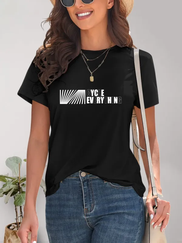 CYCLE EVERYTHING Round Neck T-Shirt sold by Charming Charlie