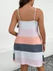 Plus Size Color Block Scoop Neck Mini Dress sold by Charming Charlie