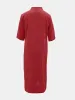 Full Size Notched Half Sleeve Midi Dress sold by Charming Charlie