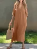Full Size Notched Half Sleeve Midi Dress sold by Charming Charlie
