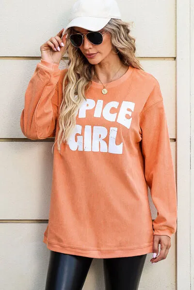 SPICE GIRL Round Neck Dropped Shoulder Sweatshirt sold by Charming Charlie product image thumbnail 2