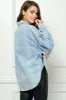 Veveret Button Up Dropped Shoulder Denim Top sold by Charming Charlie
