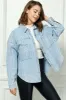 Veveret Button Up Dropped Shoulder Denim Top sold by Charming Charlie