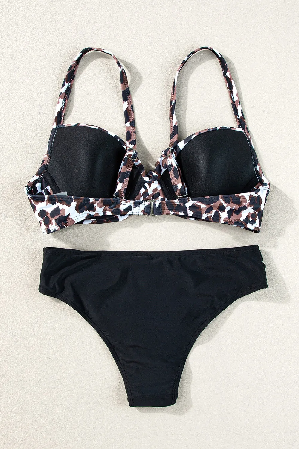 Leopard Sweetheart Neck Bikini Set sold by Charming Charlie product image thumbnail 3