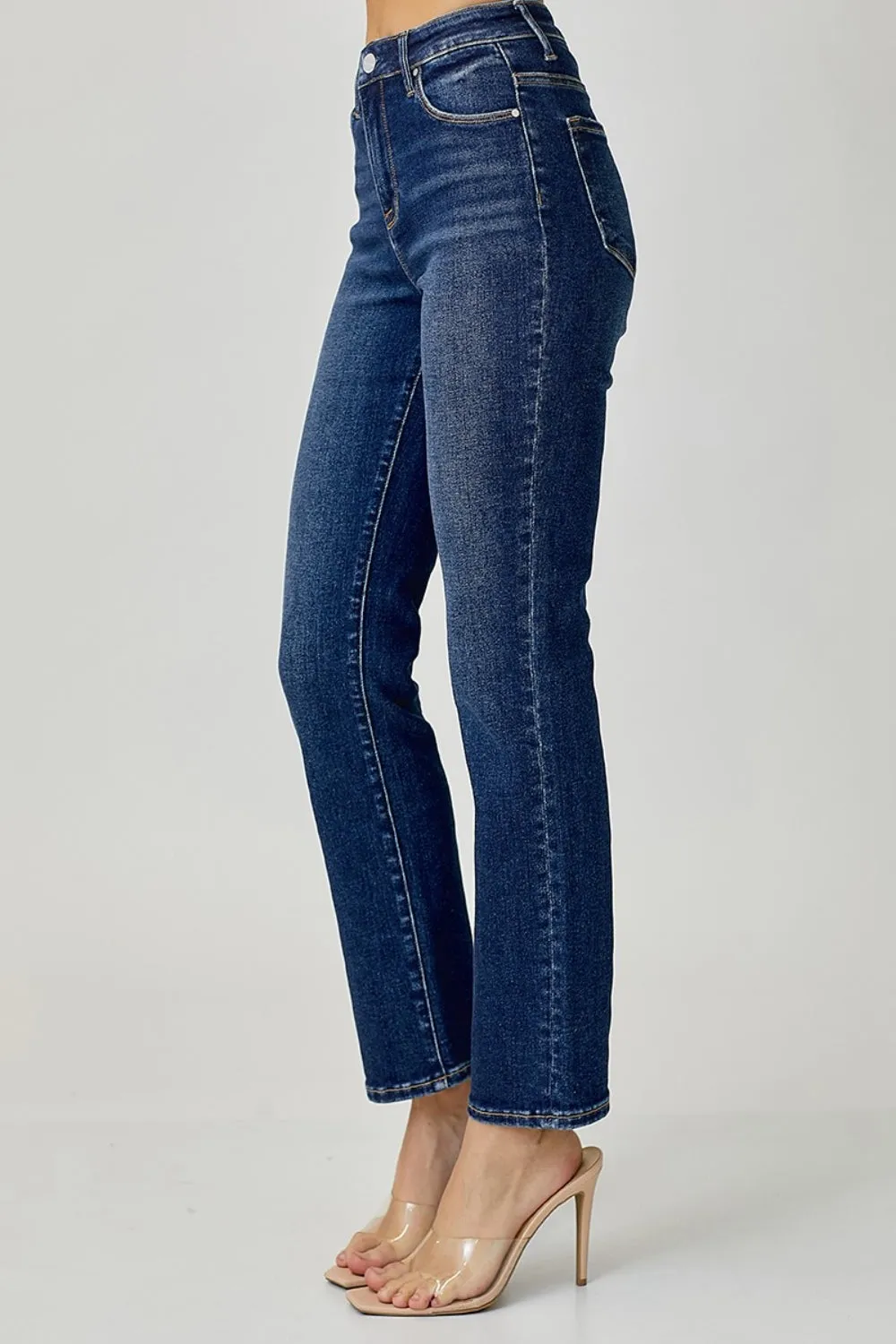 RISEN Full Size High Waist Straight Jeans sold by Charming Charlie product image thumbnail 3