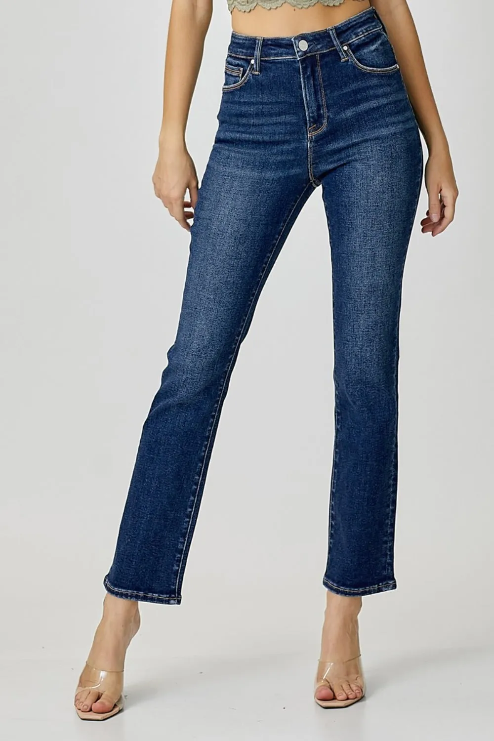 RISEN Full Size High Waist Straight Jeans sold by Charming Charlie