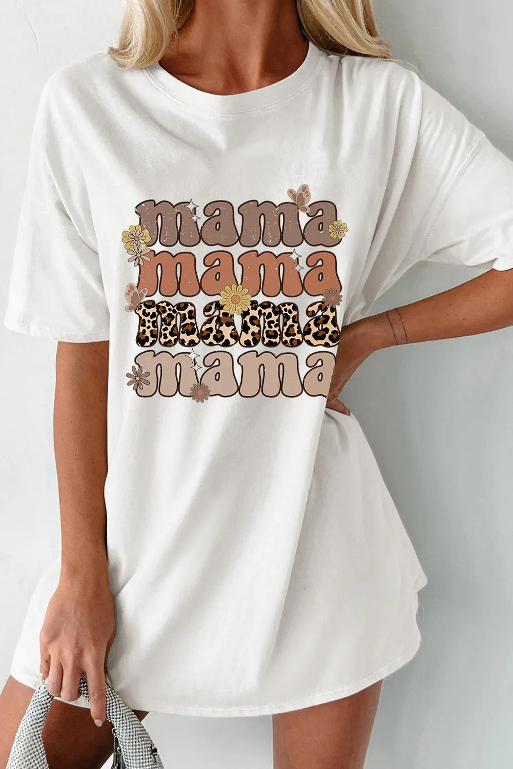 MAMA Round Neck Half Sleeve T-Shirt sold by Charming Charlie product image thumbnail 2