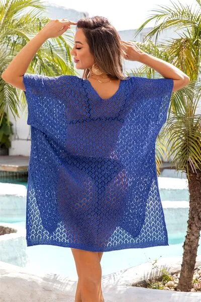 Openwork Slit Scoop Neck Cover Up sold by Charming Charlie product image thumbnail 2