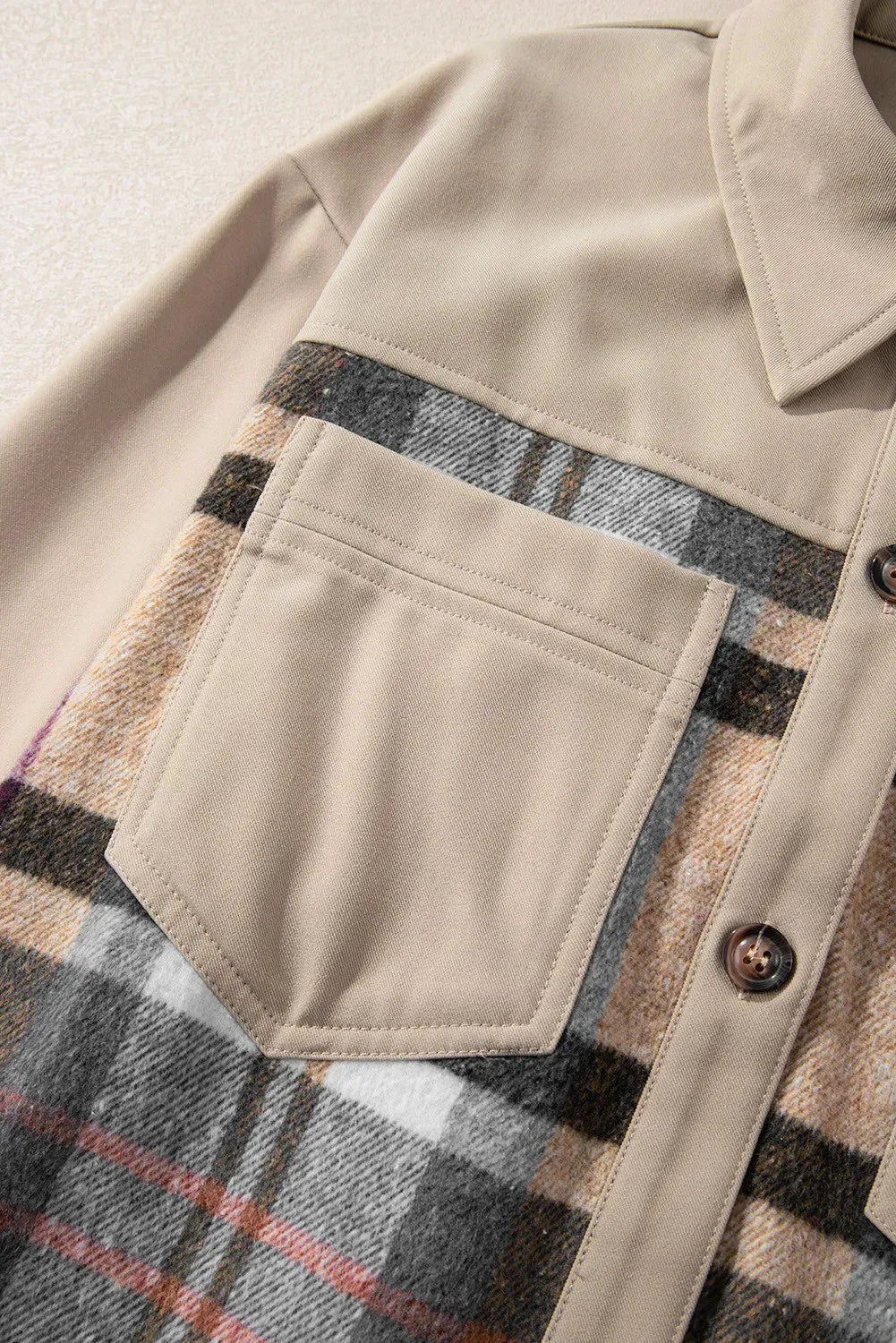 Pocketed Plaid Long Sleeve Mini Dress sold by Charming Charlie product image thumbnail 5