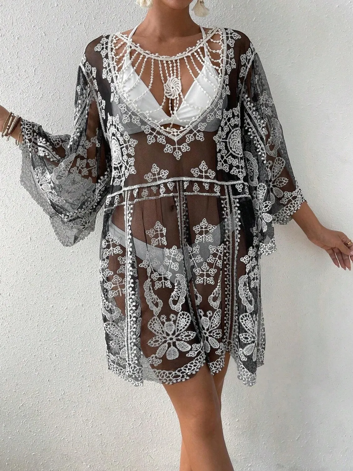 Lace Round Neck Cover-Up sold by Charming Charlie product image thumbnail 5