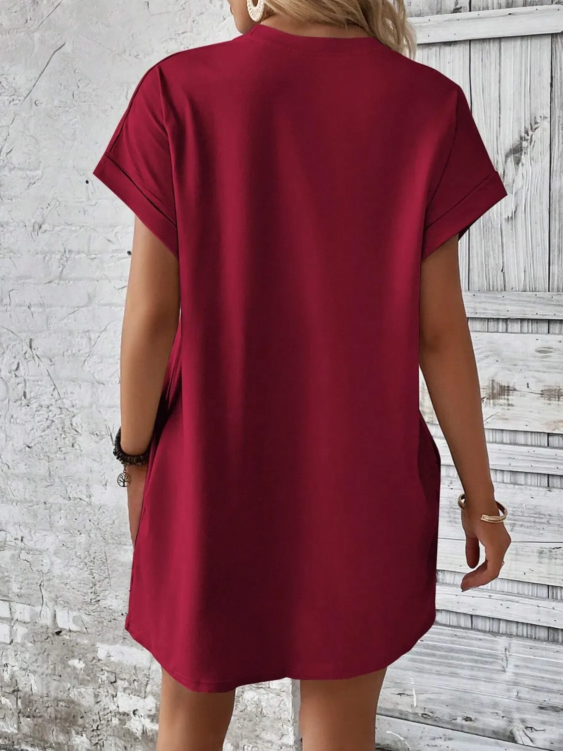 Round Neck Short Sleeve Mini Dress sold by Charming Charlie product image thumbnail 5