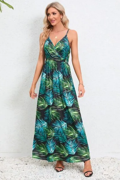 Printed Surplice Maxi Cami Dress sold by Charming Charlie