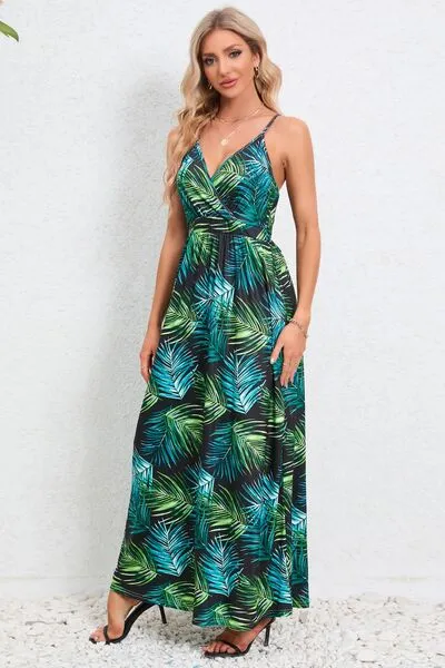 Printed Surplice Maxi Cami Dress sold by Charming Charlie product image thumbnail 2