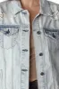 RISEN Distressed Button Up Jacket sold by Charming Charlie