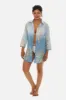 Two-Tone Button Down Shirt For Women sold by Charming Charlie