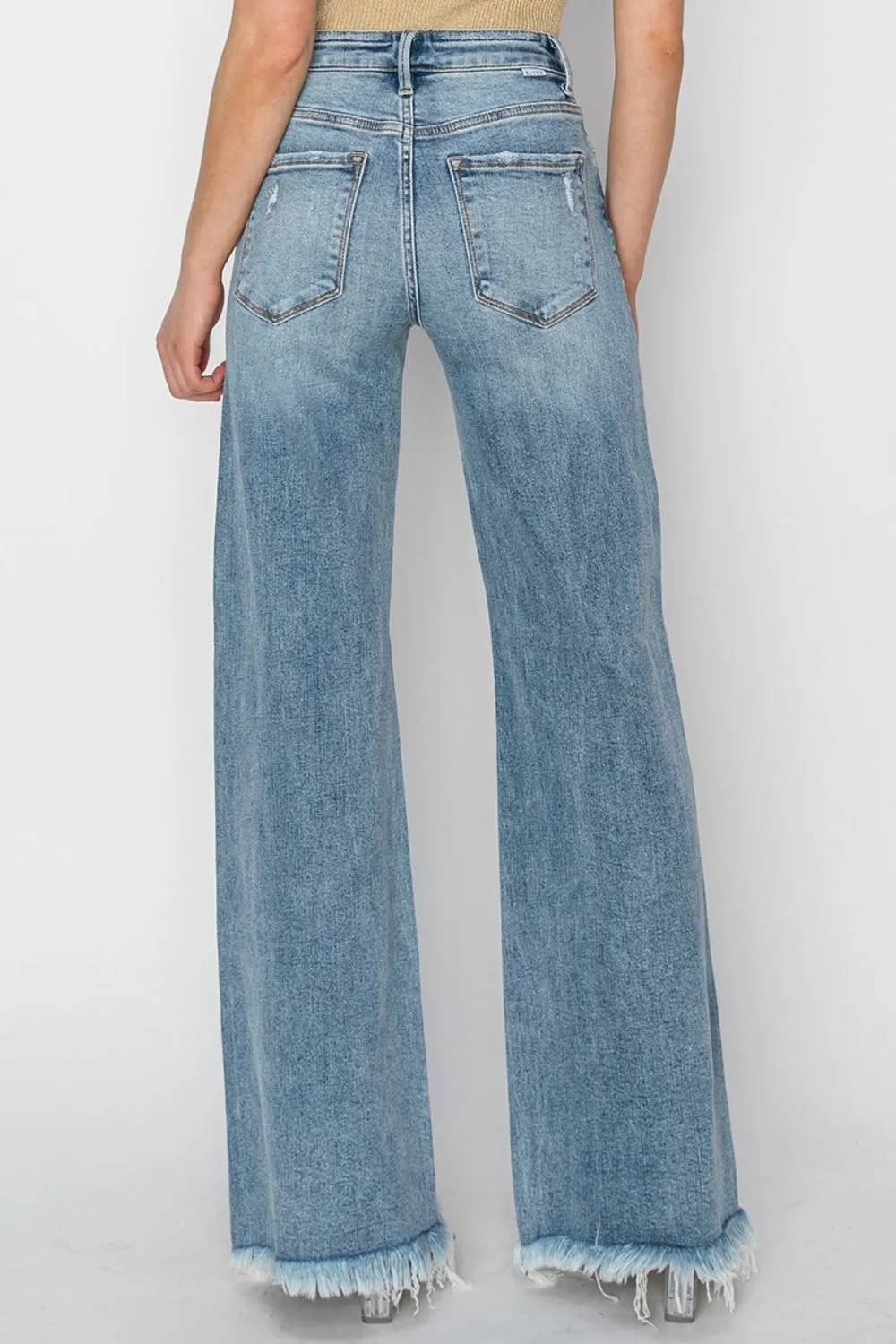 RISEN Mid Rise Button Fly Wide Leg Jeans sold by Charming Charlie product image thumbnail 2