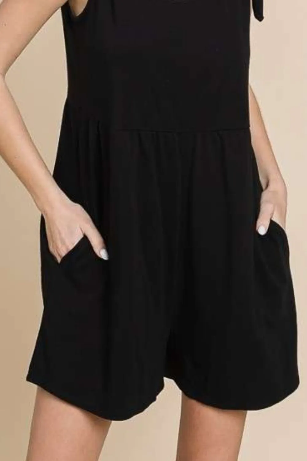 Culture Code Full Size Shoulder Knot Baggy Romper sold by Charming Charlie product image thumbnail 3