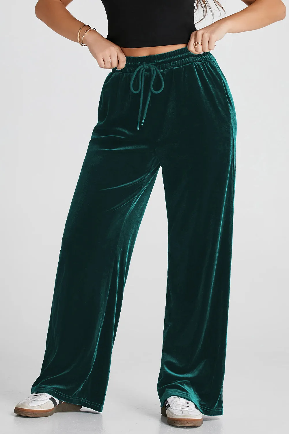Drawstring Wide Leg Active Pants sold by Charming Charlie product image thumbnail 2