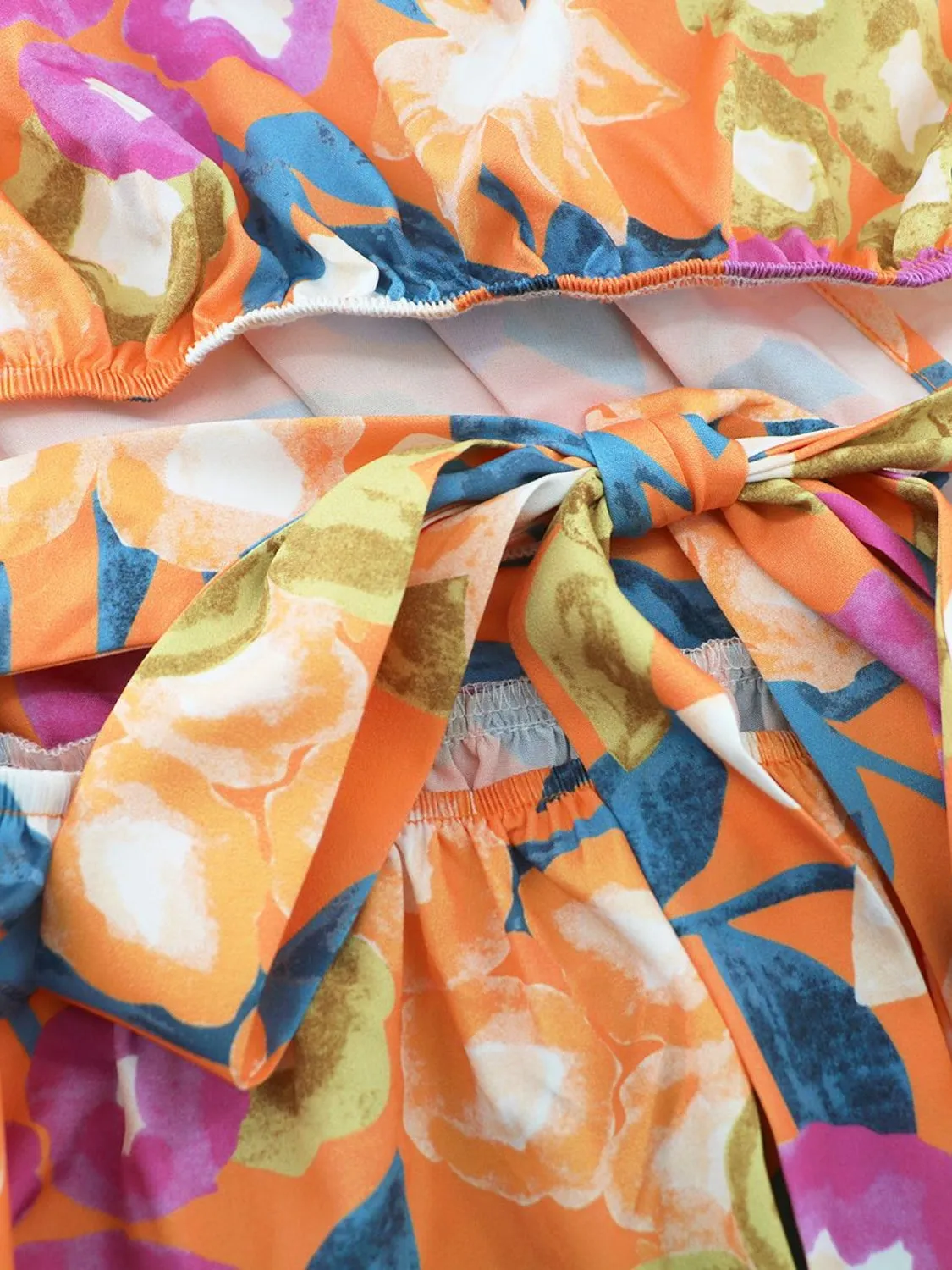 Printed Surplice Short Sleeve Dress sold by Charming Charlie product image thumbnail 5