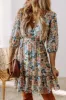 Printed V-Neck Half Sleeve Dress sold by Charming Charlie