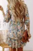 Printed V-Neck Half Sleeve Dress sold by Charming Charlie