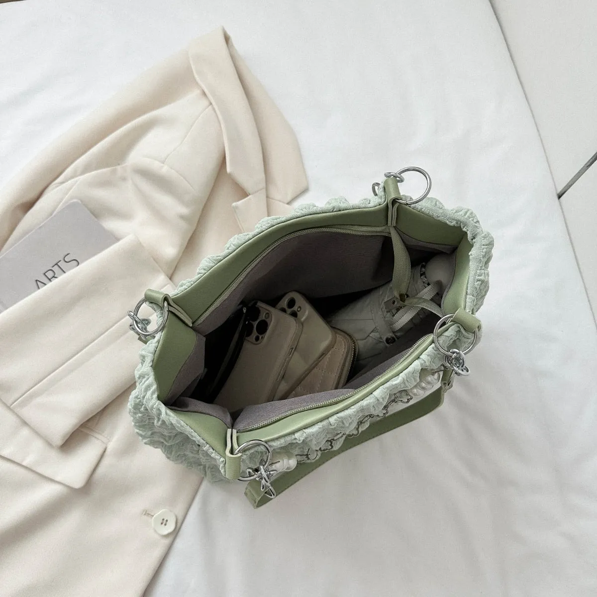 Bubble Textured Tote Bag sold by Charming Charlie product image thumbnail 3