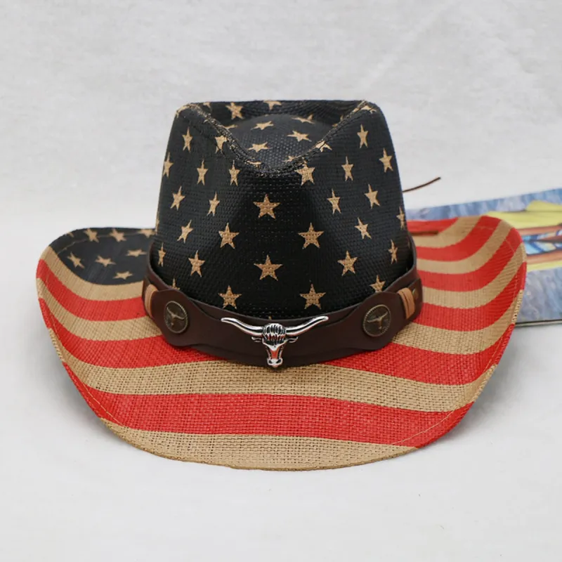 US Flag Print Paper Cloth Hat sold by Charming Charlie