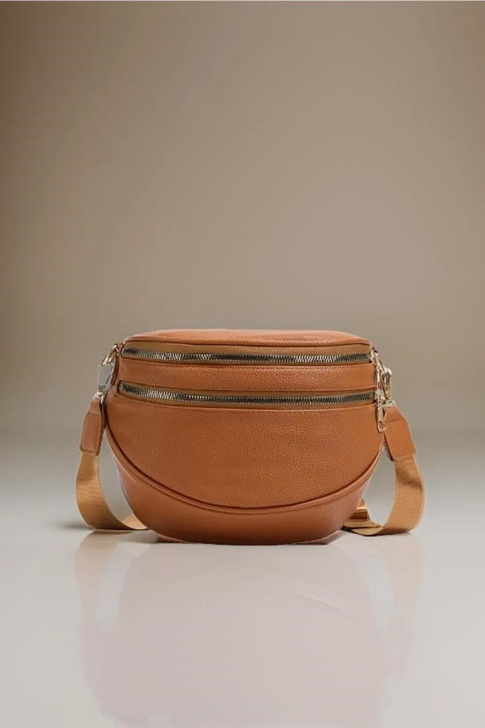 Zenana Vegan Leather Multi Pocket Crossbody Bag sold by Charming Charlie product image thumbnail 2