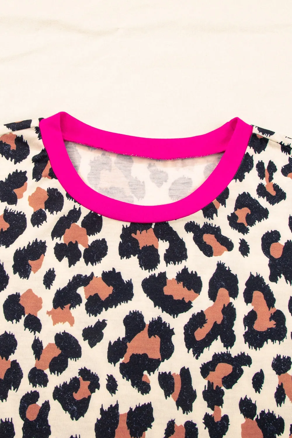 Leopard Round Neck Short Sleeve T-Shirt sold by Charming Charlie product image thumbnail 4