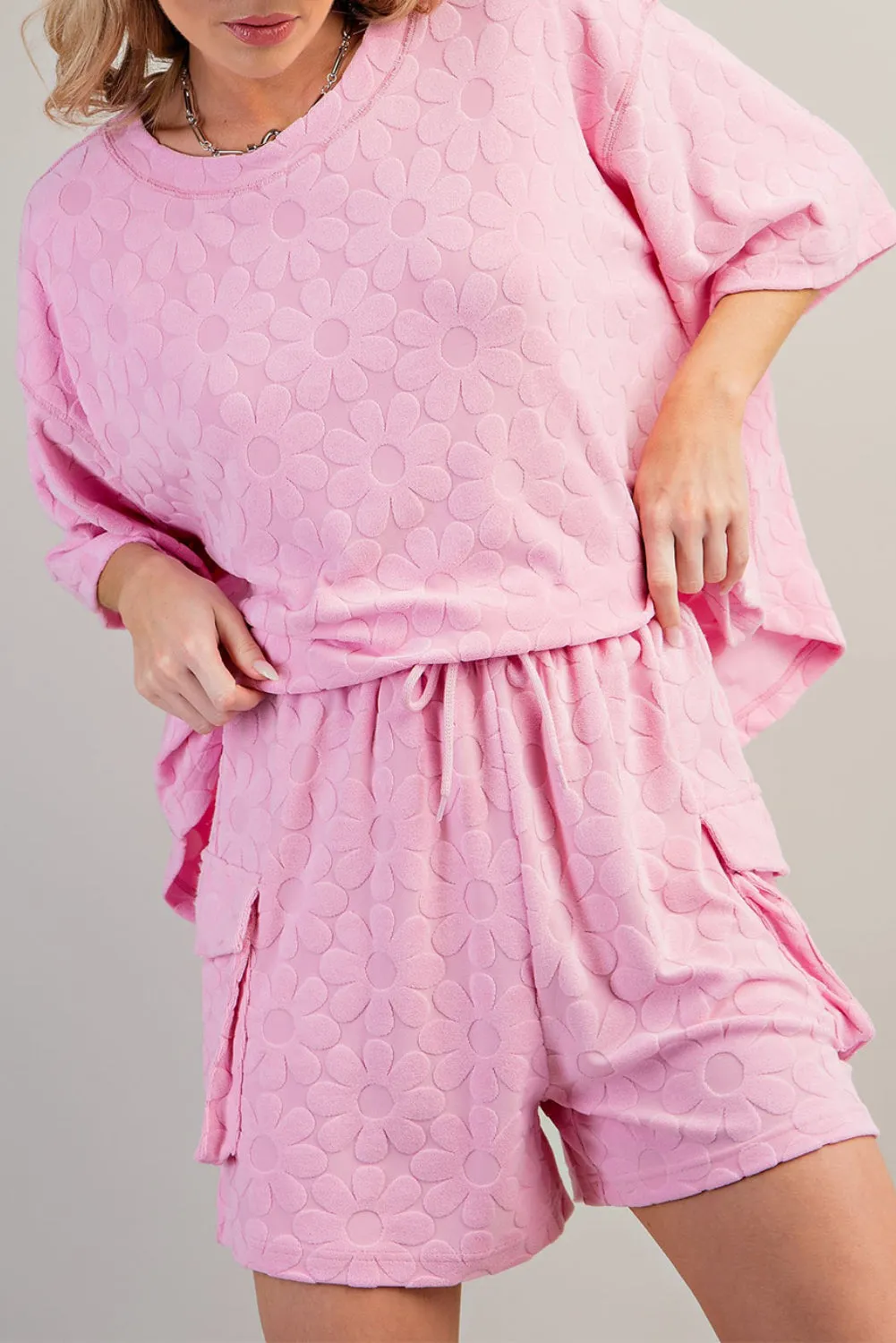 Round Neck Half Sleeve Top and Shorts Set sold by Charming Charlie product image thumbnail 2