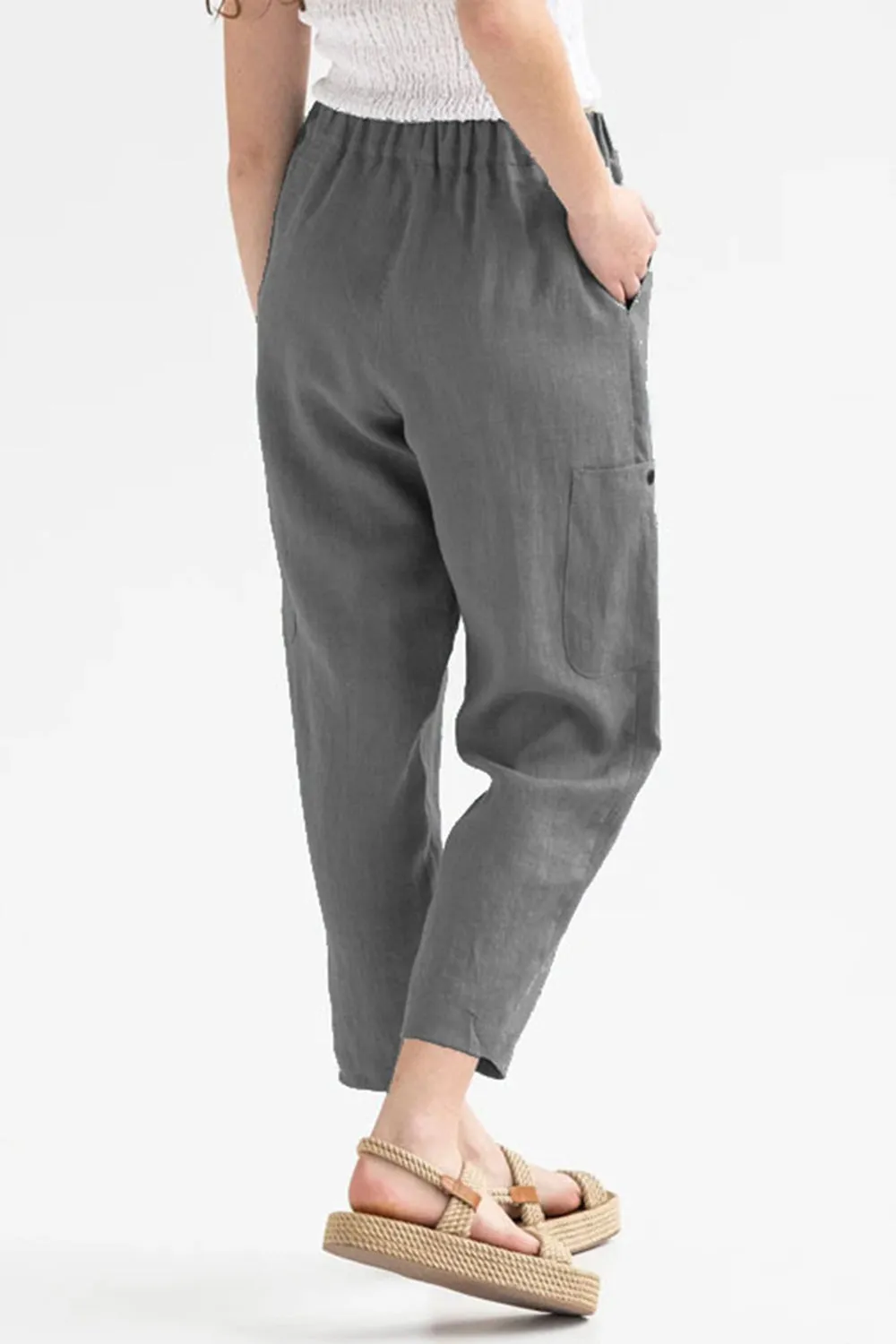 Pocketed Elastic Waist Pants sold by Charming Charlie product image thumbnail 2