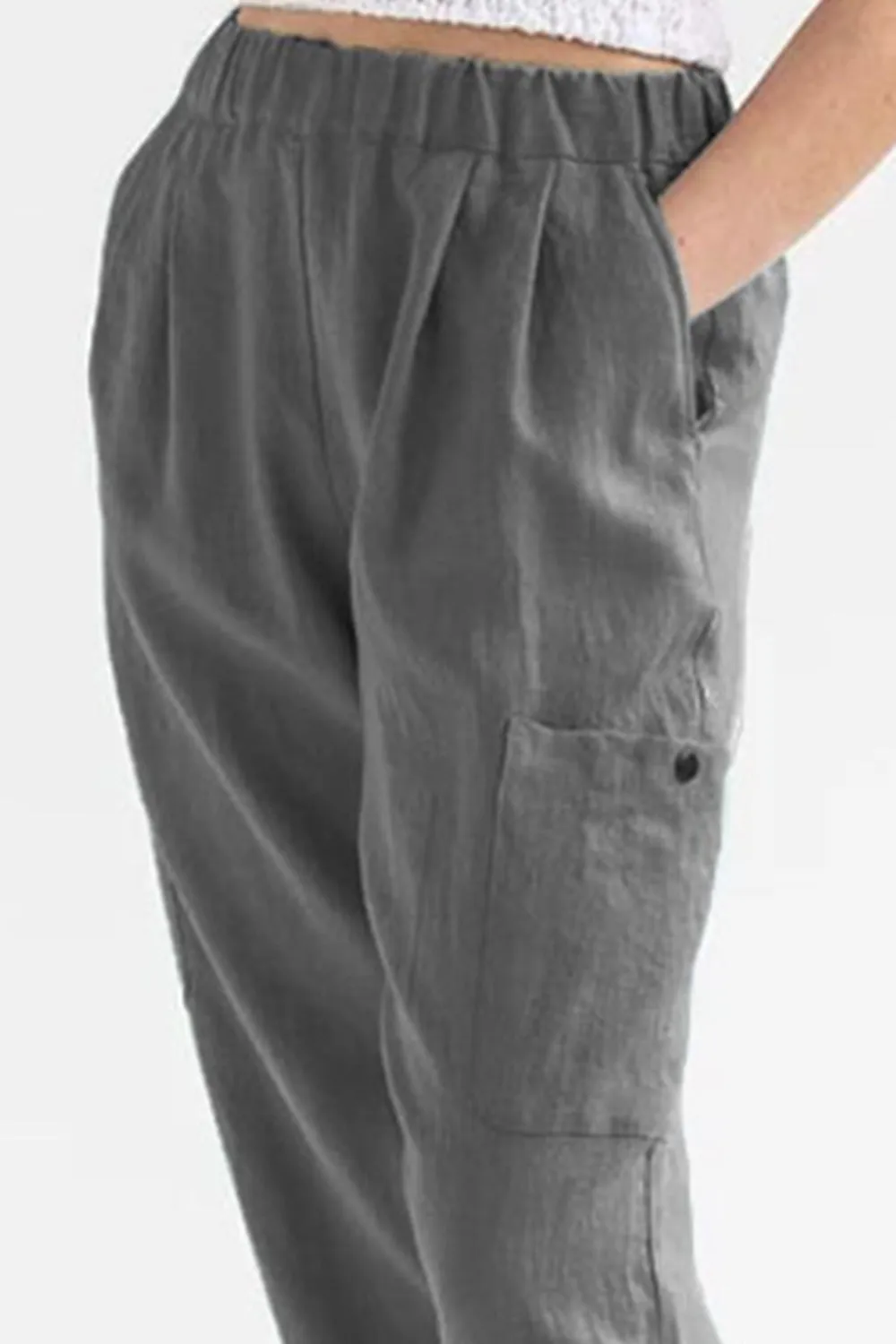 Pocketed Elastic Waist Pants sold by Charming Charlie product image thumbnail 3