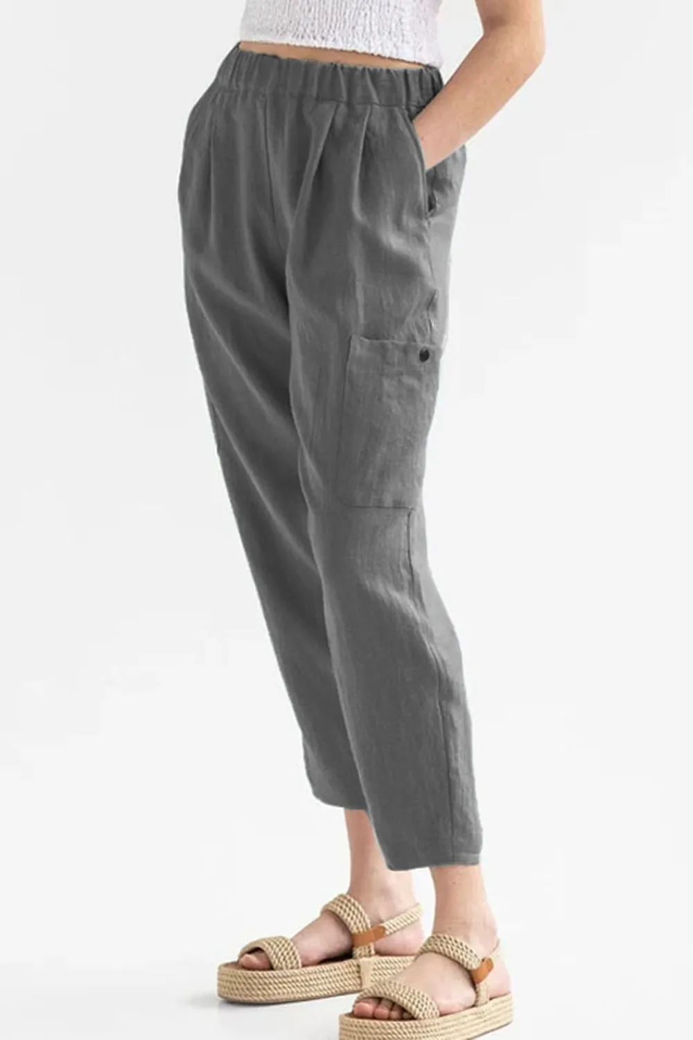 Pocketed Elastic Waist Pants sold by Charming Charlie