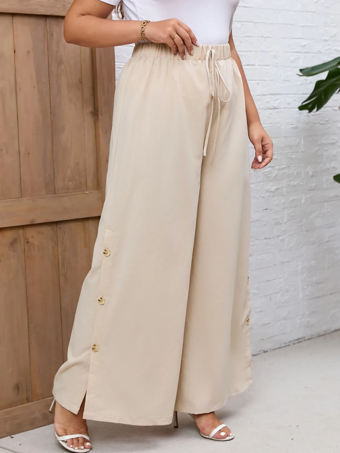 Tied Wide Leg Pants sold by Charming Charlie product image thumbnail 5