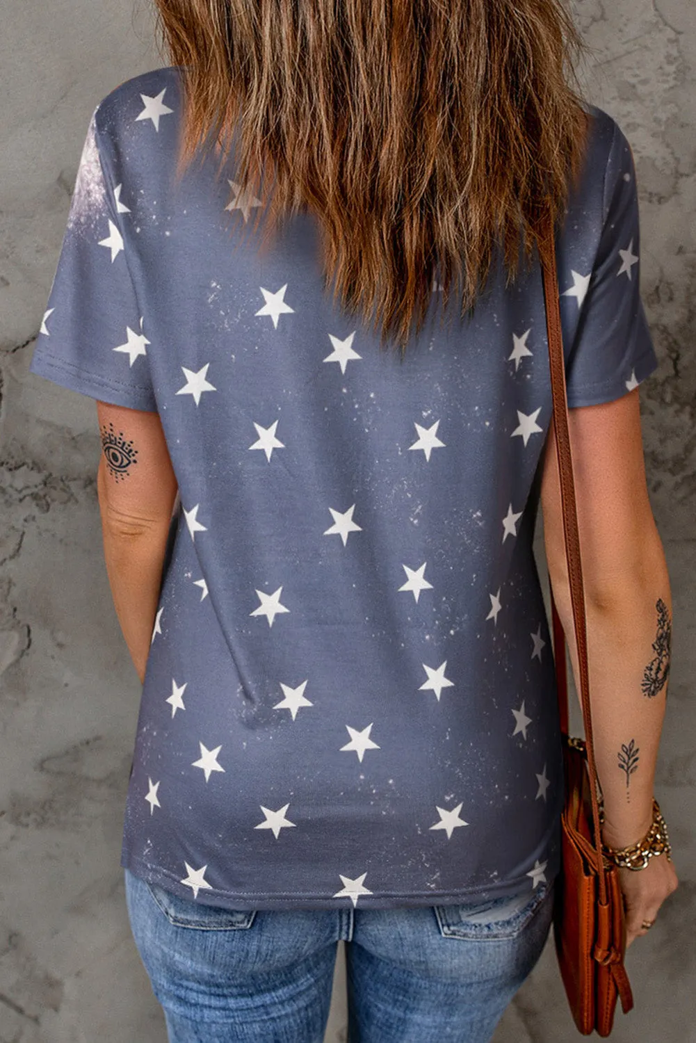 USA Round Neck Short Sleeve T-Shirt sold by Charming Charlie product image thumbnail 2