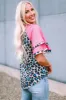 Leopard Round Neck Half Sleeve T-Shirt sold by Charming Charlie