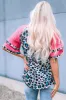 Leopard Round Neck Half Sleeve T-Shirt sold by Charming Charlie