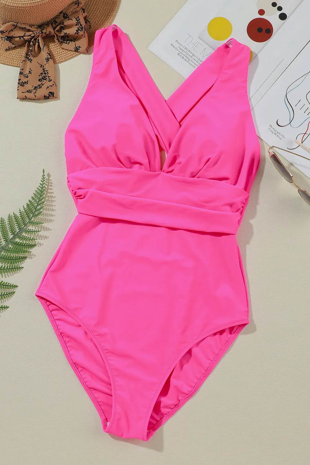 Crisscross Wide Strap One-Piece Swimwear sold by Charming Charlie product image thumbnail 4