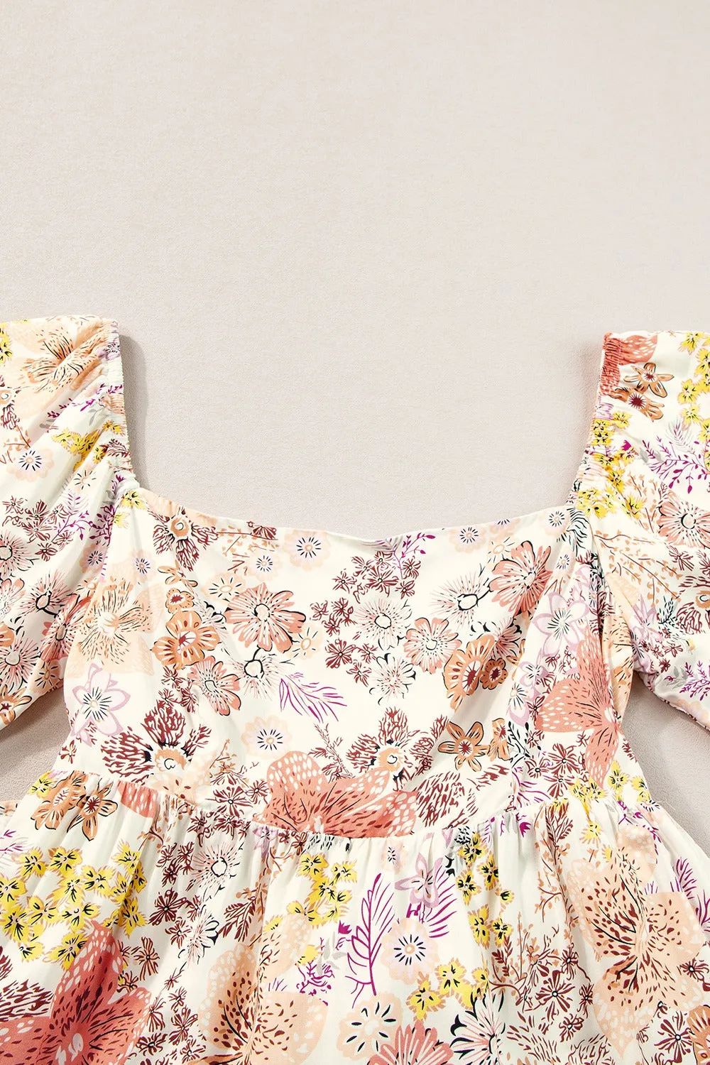 Tied Printed Half Sleeve Mini Dress sold by Charming Charlie product image thumbnail 4