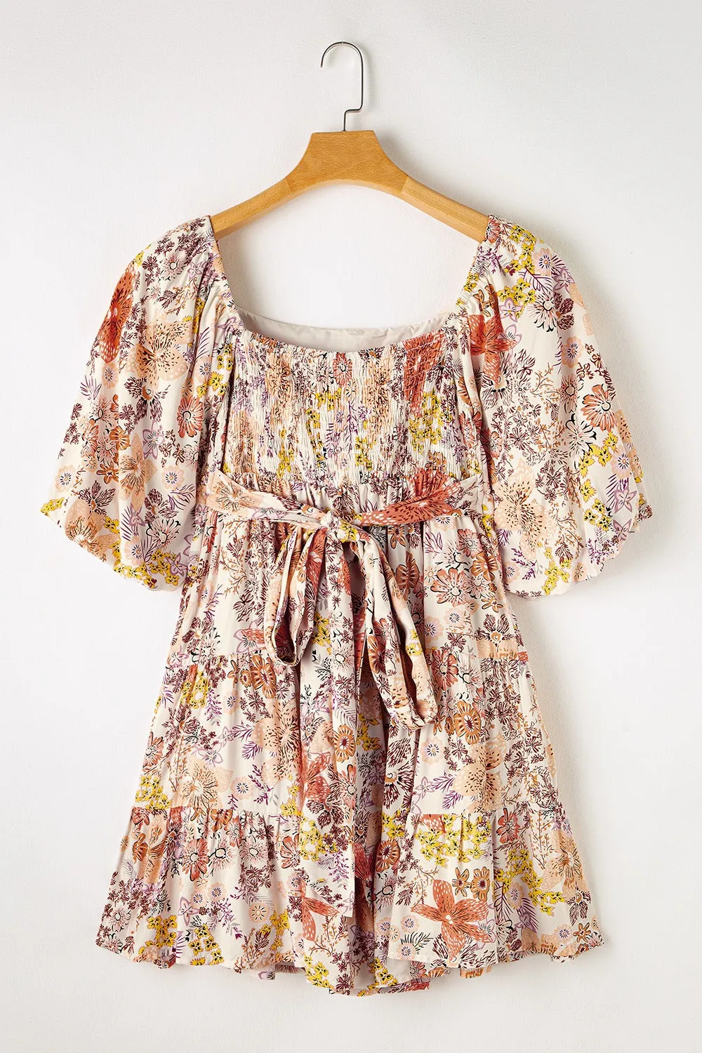 Tied Printed Half Sleeve Mini Dress sold by Charming Charlie product image thumbnail 3