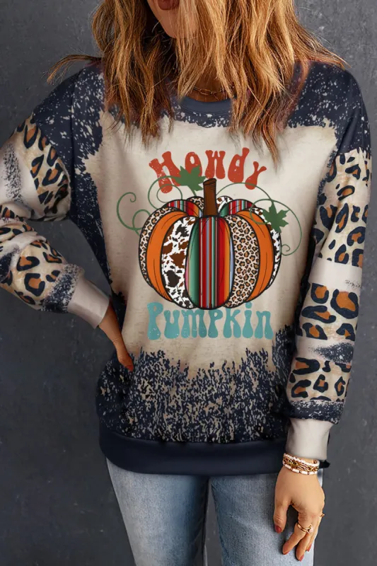 Pumpkin Graphic Long Sleeve Sweatshirt sold by Charming Charlie