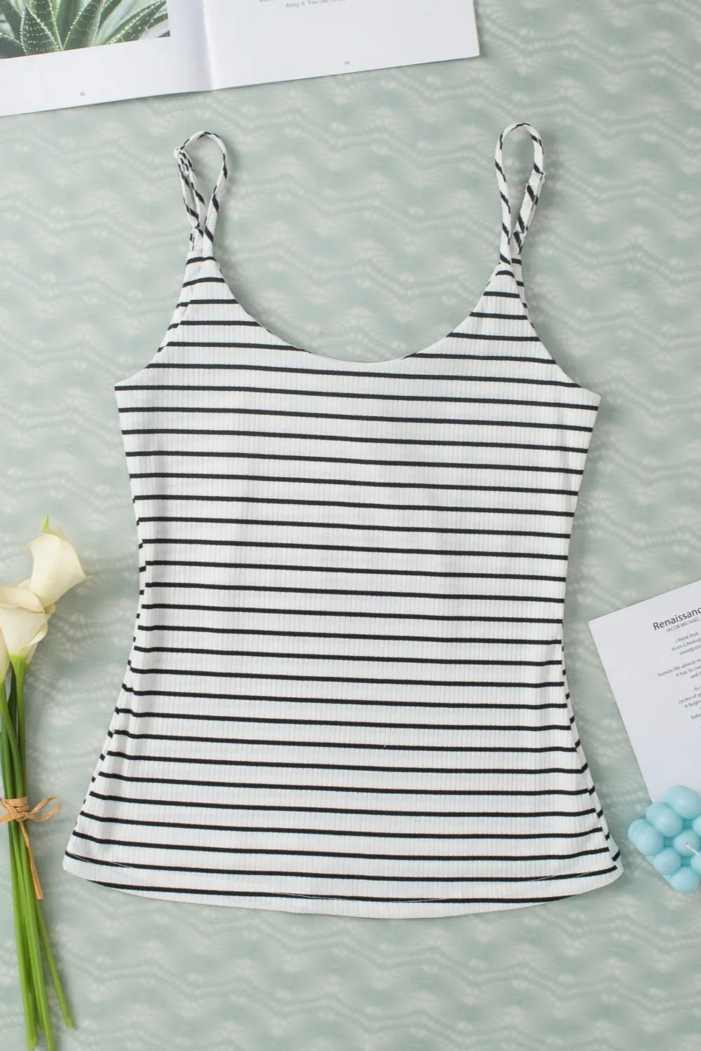 Striped Scoop Neck Cami sold by Charming Charlie product image thumbnail 4