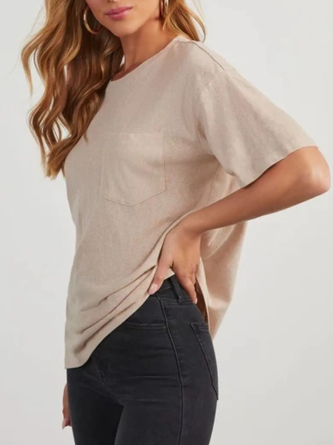 Round Neck Half Sleeve T-Shirt sold by Charming Charlie product image thumbnail 5