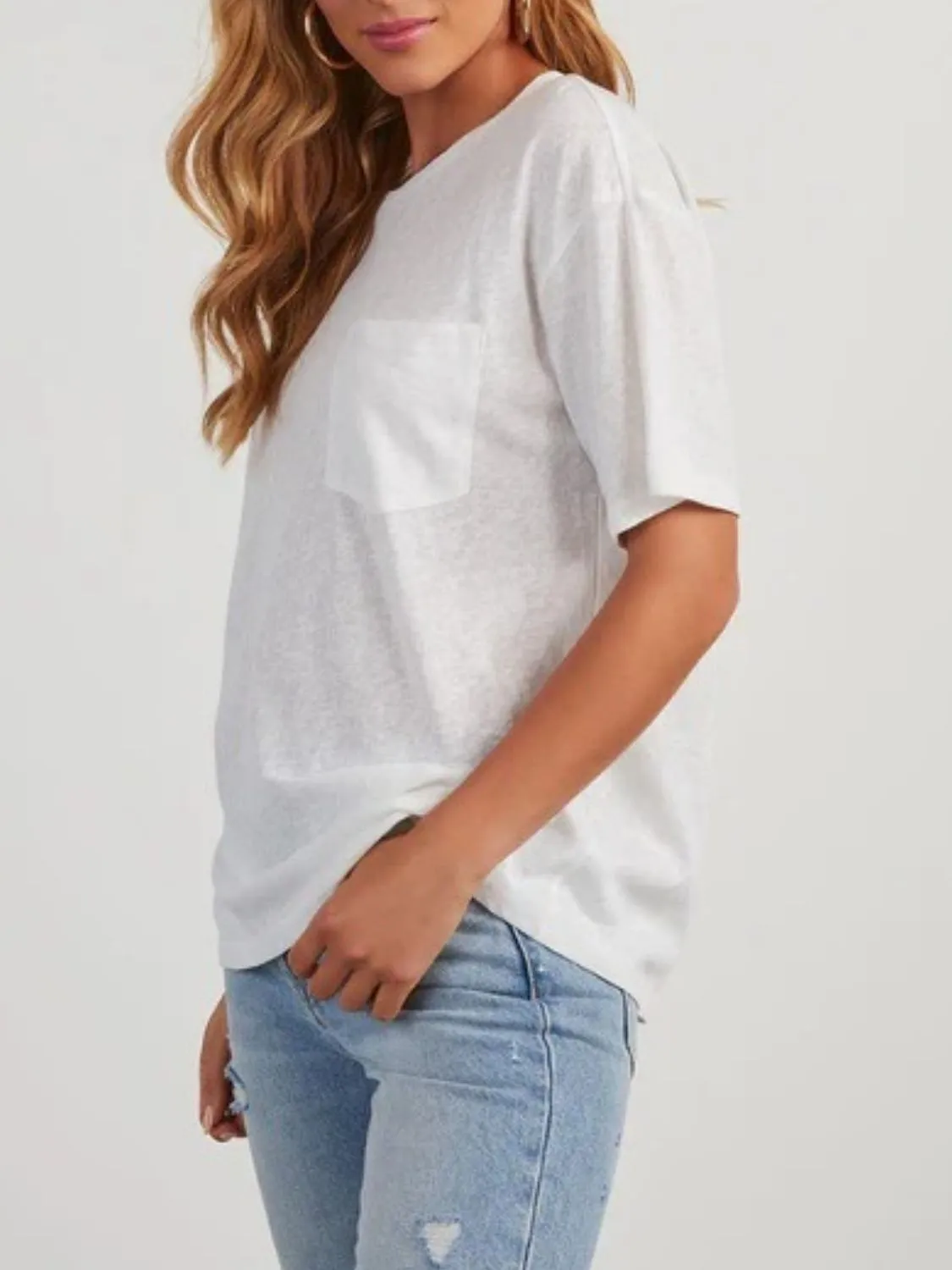 Round Neck Half Sleeve T-Shirt sold by Charming Charlie product image thumbnail 3