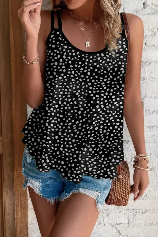 Printed Round Neck Cami sold by Charming Charlie