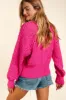 Haptics Full Size Button Down Crop Long Sleeve Cardigan sold by Charming Charlie