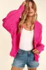 Haptics Full Size Button Down Crop Long Sleeve Cardigan sold by Charming Charlie